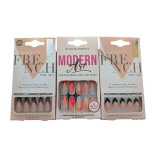 Salon Perfect Modern French Nail Set & Modern Art All Different See Pictures